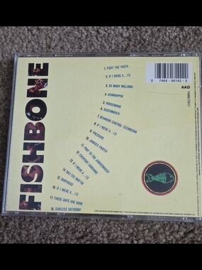 Fishbone Yellow Fish-Themed CD Back Cover